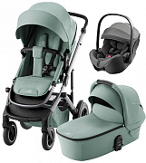 Коляска 3 в 1 Britax Roemer Smile 5Z и автокресло Baby-Safe PRO Style Mineral Grey Jade Green