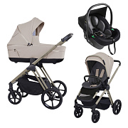 Детская коляска Espiro Miloo 3 в 1 2025 219 white pearl/Чёрный (Black 110)