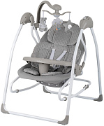 Детские электрокачели Indigo Fresh с адаптером графит