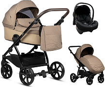 Детская коляска Tutis Leo Plus 3 в 1 с автокреслом Elo Lux EduSky Black 1222228 Caramel