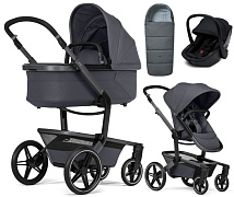 Детская коляска 3 в 1 Joolz Day 5 и автокресло Osann Cuddle Carbon + конверт в подарок Stone grey