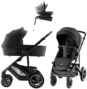 Коляска 4 в 1 Britax Roemer Smile 5Z Style и автокресло Baby-Safe Core Frost Grey + база Baby-Safe Core Carbon Black