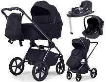 Детская коляска Rant Falcon Soft Therm 4 в 1 с автокреслом Miro Black и базой Black