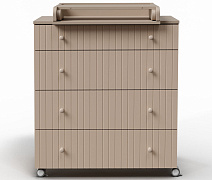 Комод Antemi Classic с пеленальным столиком НиК 74к Капучино / Ник 70 к Капучино