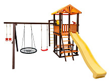 Детский игровой комплекс Perfetto Sport Bari-6 + качели Паутина