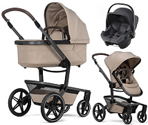 Детская коляска 3 в 1 Joolz Day 5 и автокресло Baby-Safe Core Midnight Grey2 Sandy Taupe