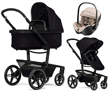 Детская коляска 3 в 1 Joolz Day 5 и автокресло Britax Roemer Baby-Safe Pro Style Teak без адаптеров Space Black
