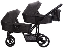Детская коляска для двойни Bebetto 42 3 в 1 22 т.серый