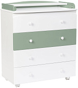 Детский пеленальный комод Bebizaro Regency Four 07 WHITE/OLIVE