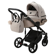Детская коляска Adamex Lumi Air 3 в 1 L-PS71 LUX (БЕЖЕВАЯ+БЕЖЕВАЯ ПЕРЛ. КОЖА)