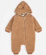 Комбинезон AmaroBaby Plush плюшевый с ушками мишки коричневый 74