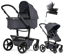 Детская коляска 4 в 1 Joolz Day 5 и автокресло Baby-Safe Core Frost Grey и база Baby-Safe Core без адаптеров Stone Grey