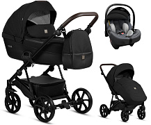 Детская коляска Tutis Viva 5 Plus Essential 2024 3 в 1 с автокреслом Elo Lux EduSky Grey 1452070 Caviar