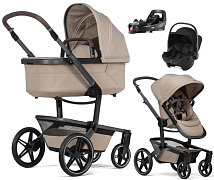 Детская коляска 4 в 1 Joolz Day 5 и автокресло Baby-Safe Core Space Black и база Vario Base 5Z без адаптеров Sandy Taupe