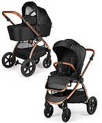 Детская коляска 2 в 1 Tomix Walker LUX BLACK+ROSE GOLD