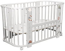 Кроватка-трансформер Indigo Baby Line 5 в 1 машинки