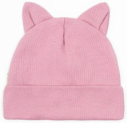 Чепчик (шапочка) AmaroBaby Fashion Cat New ЧЗ розовый 42