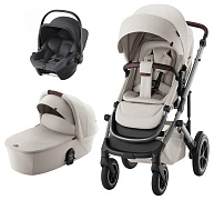 Коляска 3 в 1 Britax Roemer Smile 5Z LUX и автокресло Baby-Safe Core Midnight Grey Soft Taupe