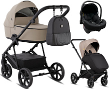 Детская коляска Tutis Enzo 3 в 1 с автокреслом Elo Lux EduSky Black 1702545 Камень/ Dune
