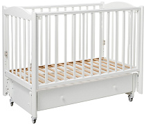 Детская кроватка Bebizaro Maer New маятник универсальный с ящиком WHITE