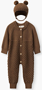 Комбинезон и шапочка Happy baby 88345-0 ЧЗ коричневый / brown 56