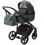 Детская коляска Adamex Nola 3 в 1 N-PS136 TIP (Т.ЗЕЛ.+ Т.ЗЕЛ. КОЖА)