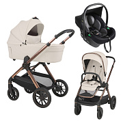Детская коляска Espiro 3 в 1 Code 2025 09 bave ecru/Чёрный (Black 110)
