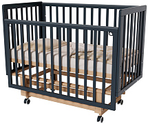 Кроватка Lunna Papi Exclusive графит бук