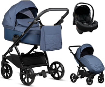 Детская коляска Tutis Leo Plus 3 в 1 с автокреслом Elo Lux EduSky Black 1222286 Indigo