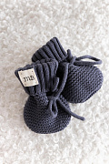 Пинетки Mimibaby (хлопок) антрацитовый