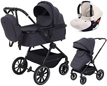 Детская коляска Rant Moss 3 в 1 с автокреслом Rant Cruise Beige Graphite