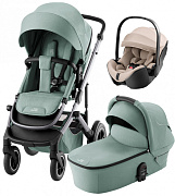 Коляска 3 в 1 Britax Roemer Smile 5Z и автокресло Baby-Safe PRO Style Teak Jade Green