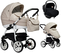 Детская коляска Indigo Indigo Special New 3 в 1 с автокреслом Avionaut Cosmo Is07 св.бежевый