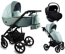 Детская коляска Bexa Air 3 в 1 с автокреслом Avionaut Cosmo 04 шалфей кожа+шалфей
