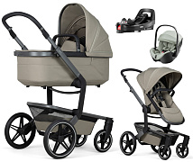 Детская коляска 4 в 1 Joolz Day 5 и автокресло Britax Roemer Baby-Safe Pro Style Sage green и база Vario Base 5Z Sage Green