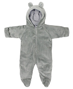 Комбинезон Rant Fluffy велсофт с царапками с закрытой ножкой серый 56