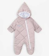 Комбинезон демисезонный AmaroBaby Elf стеганый ЧЗ лавандово-серый 74