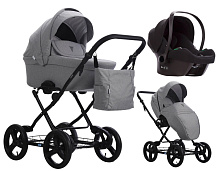 Детская коляска AroTeam Cocoline 3 в 1 с автокреслом Avionaut Cosmo 11 серый