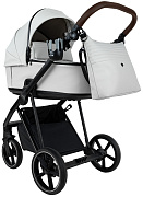 Детская коляска Roan Sol Vintage Leather 2.0 2 в 1 SL/12/L Island Stone /Black/ руч.Коричневый