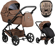 Детская коляска Tutis Viva 6 Plus Teddy 3 в 1 с автокреслом Beno Beige 1612110 Biscuit