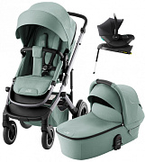 Коляска 4 в 1 Britax Roemer Smile 5Z и автокресло Baby-Safe Core Space Black + Vario Base 5Z Jade Green