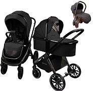 Детская коляска AmaroBaby Motus V2 3 в 1 черный