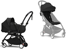 Коляска Stokke YOYO3 Newborn Shell рама чёрная Black 2 в 1 Black