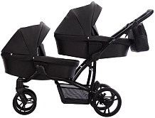 Детская коляска для двойни Bebetto 42 Pro 3 в 1 24 черный