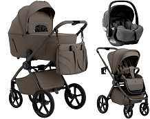 Коляска 3 в 1 Sweet Baby SBL Elegante Therma Colore 2.0 и автокресло Premier Grey Dark Beige