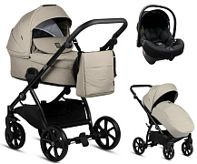Детская коляска Tutis Leo Plus 3 в 1 с автокреслом Elo Lux EduSky Black 1222068 Warm Grey