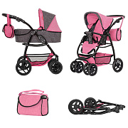 Коляска для кукол Carrello Avanti 2 в 1 9662 Pink