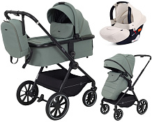 Детская коляска Rant Moss 3 в 1 с автокреслом Rant Cruise Beige Green