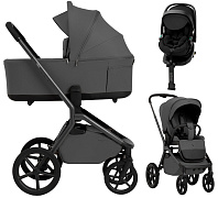 Коляска 4 в 1 Sweet Baby SBL Orso New + автокресло Premier Plus Black New Dark Grey