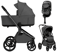 Коляска 4 в 1 Sweet Baby SBL Orso New + автокресло Premier Plus Grey New Dark Grey